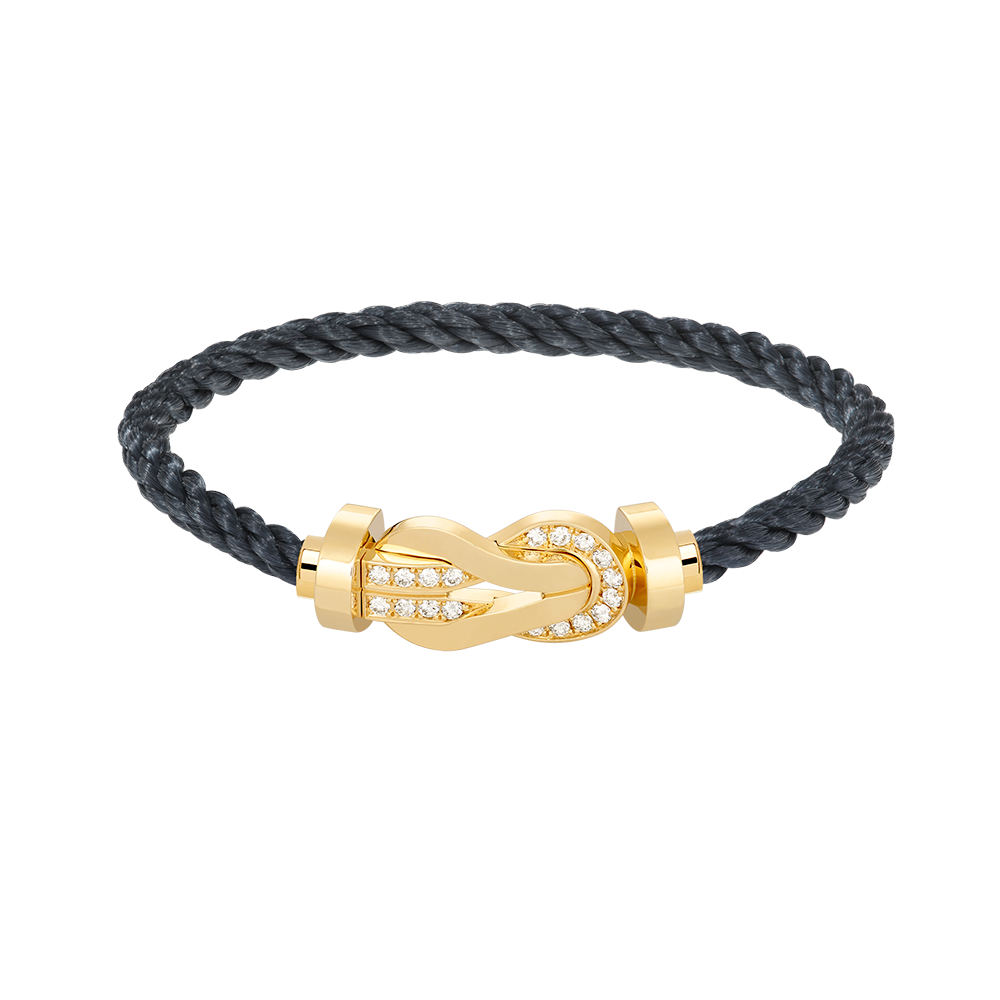 ¡®Lume Jewels¡¯CHANCE LARGE 8 FIGURE BUCKLE HALF DIAMOND BRACELET GOLD
