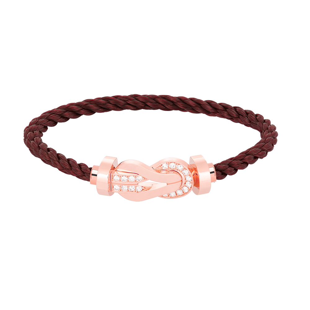 ¡®Lume Jewels¡¯CHANCE LARGE 8 FIGURE BUCKLE HALF DIAMOND BRACELET ROSE GOLD