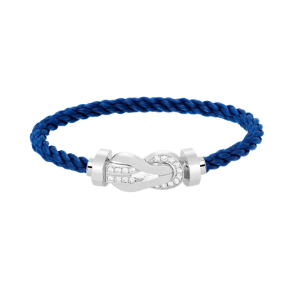 ¡®Lume Jewels¡¯CHANCE LARGE 8 FIGURE BUCKLE HALF DIAMOND BRACELET SILVER