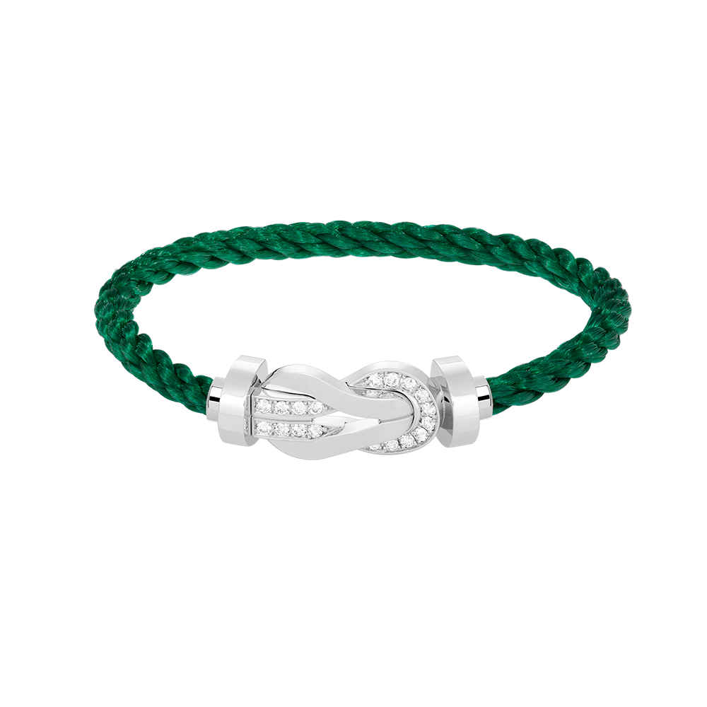 ¡®Lume Jewels¡¯CHANCE LARGE 8 FIGURE BUCKLE HALF DIAMOND BRACELET SILVER