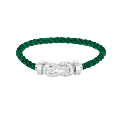 ¡®Lume Jewels¡¯CHANCE LARGE 8 FIGURE BUCKLE HALF DIAMOND BRACELET SILVER