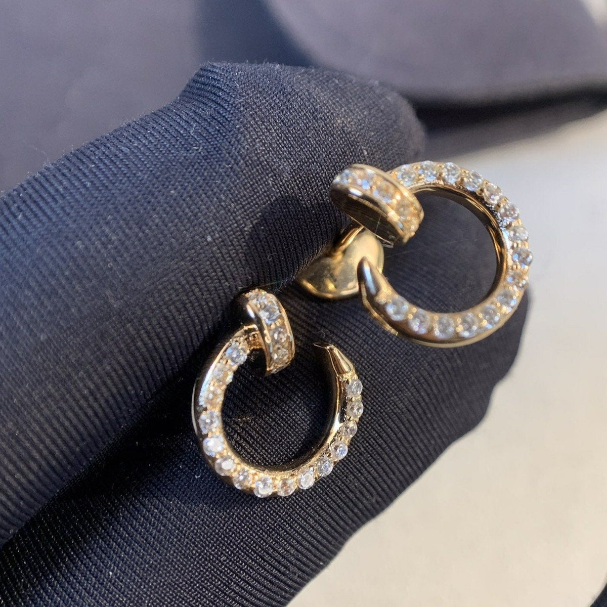 ¡®Lume Jewels¡¯JUSTE EARRINGS GOLD DIAMONDS