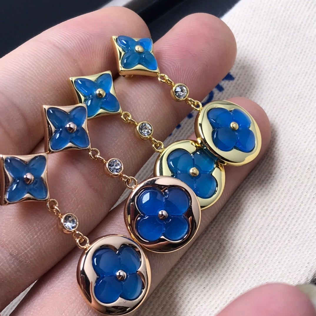 ¡®Lume Jewels¡¯STAR AND SUN AGATE DIAMOND EARRINGS