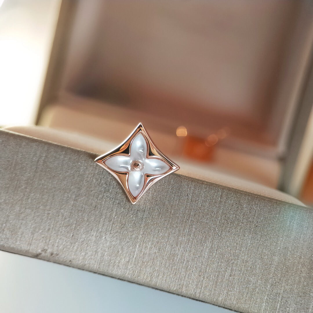¡®Lume Jewels¡¯STAR MOP PINK GOLD EARRINGS
