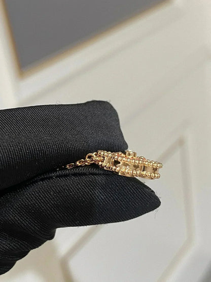 ¡®Lume Jewels¡¯CLOVER 15MM DIAMOND RHODONITE NECKLACE
