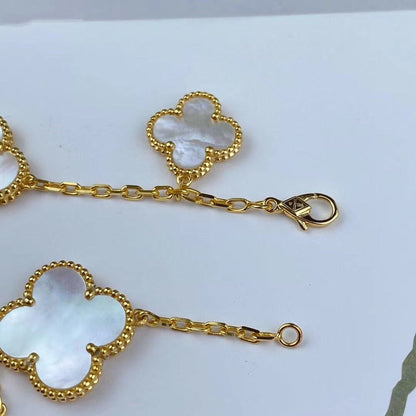 ¡®Lume Jewels¡¯MAGIC CLOVER MOP GOLD BRACELET 5 MOTIFS