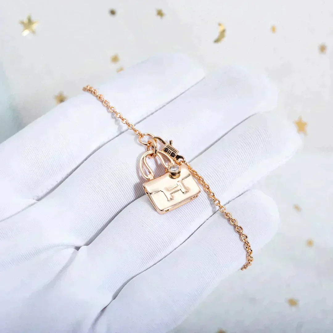 ¡®Lume Jewels¡¯AMULETTE PEDANT ROSE GOLD NECKLACE