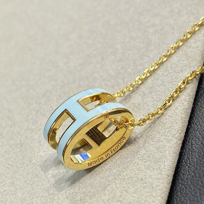 ¡®Lume Jewels¡¯POP H LIGHT BLUE NECKLACE