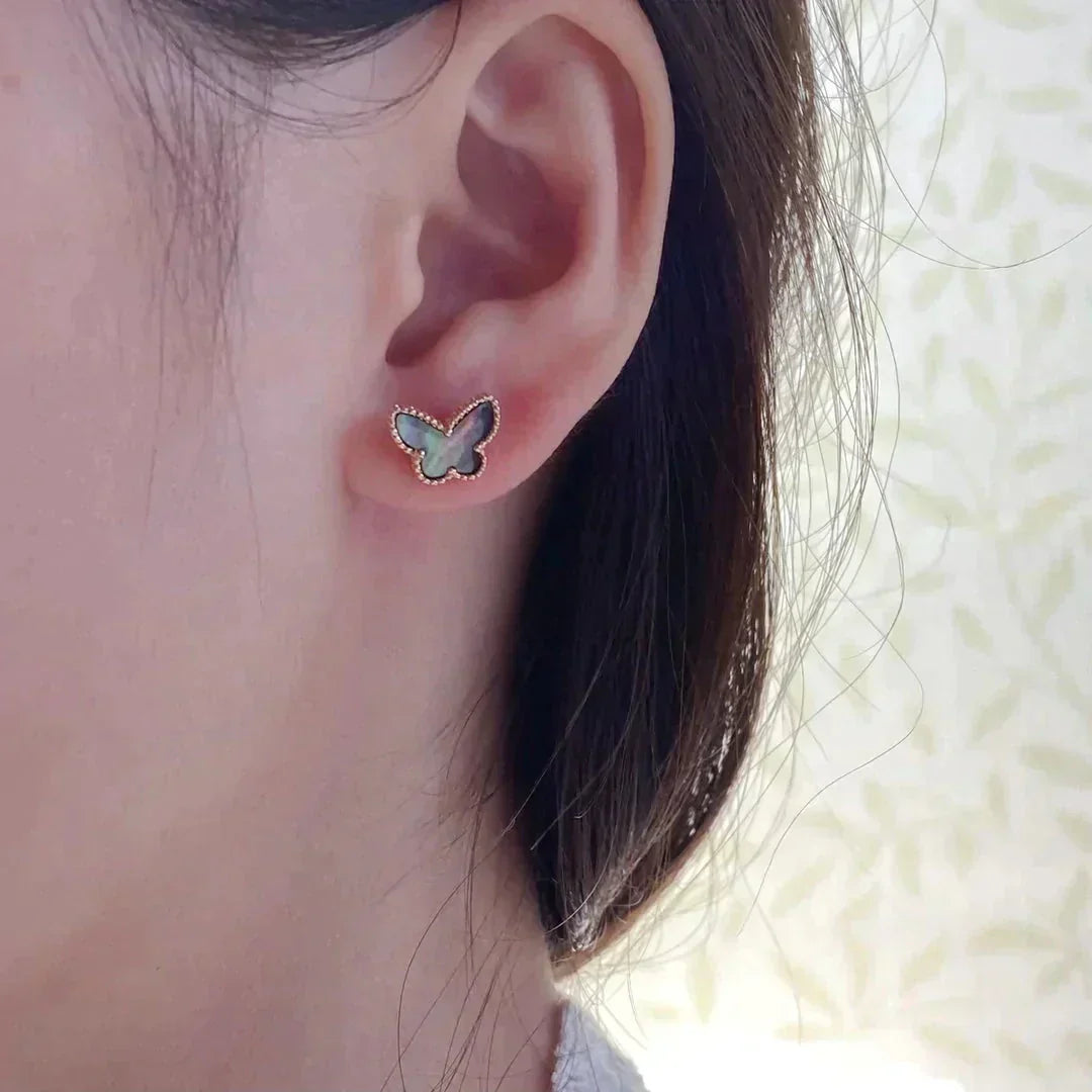 ¡®Lume Jewels¡¯BUTTERFLY DARK MOP  EARRINGS