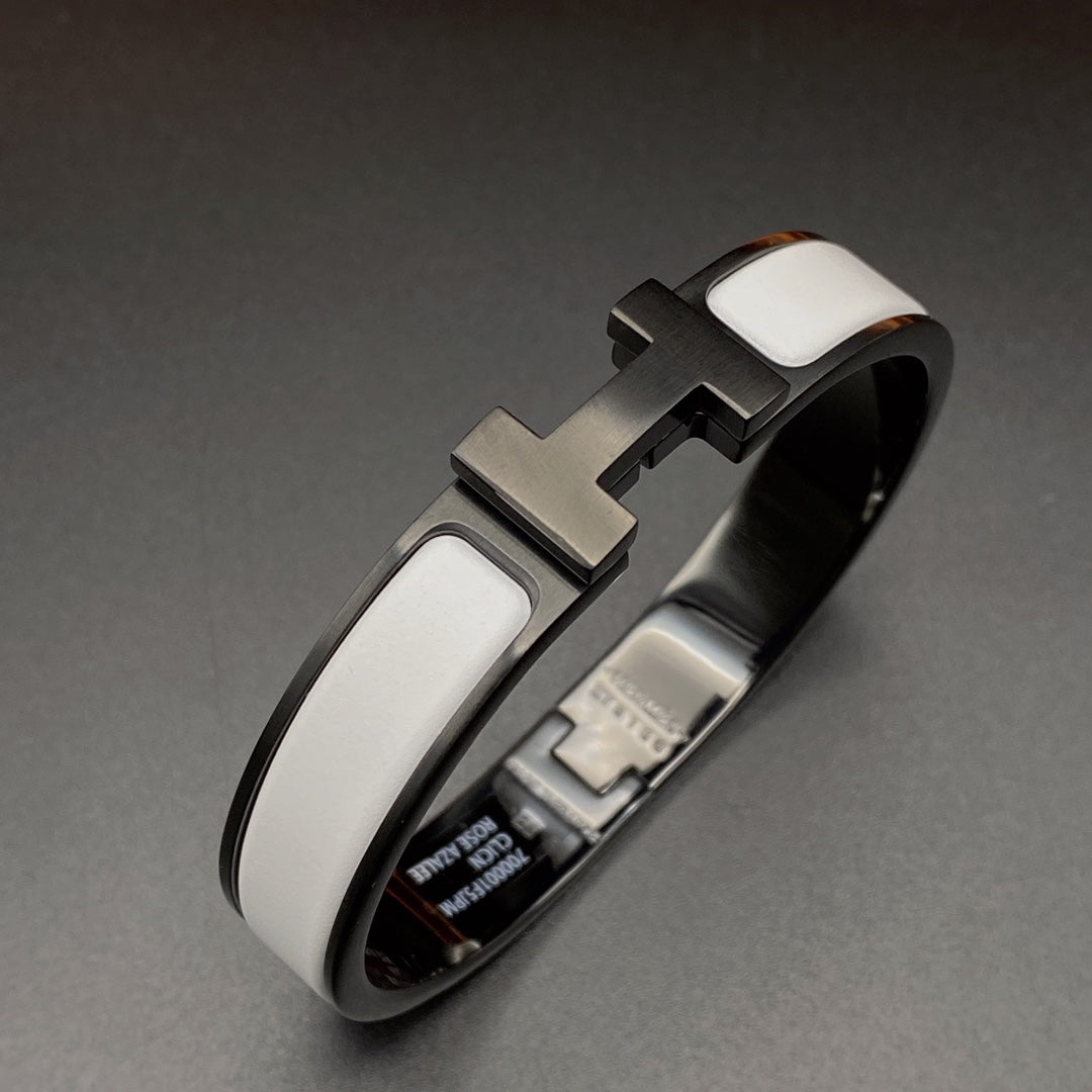 ¡®Lume Jewels¡¯H BRACELET 12MM BLACK WHITE CERAMIC