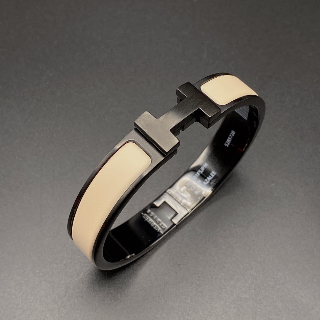 ¡®Lume Jewels¡¯H BRACELET 12MM BLACK BEIGE CERAMIC