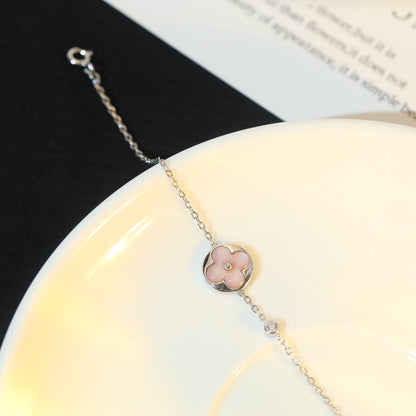 ¡®Lume Jewels¡¯SUN MOTIF PINK MOP SILVER BRACELET