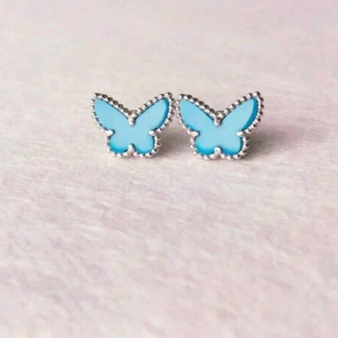 ¡®Lume Jewels¡¯BUTTERFLY TURQUOISE EARRINGS SILVER