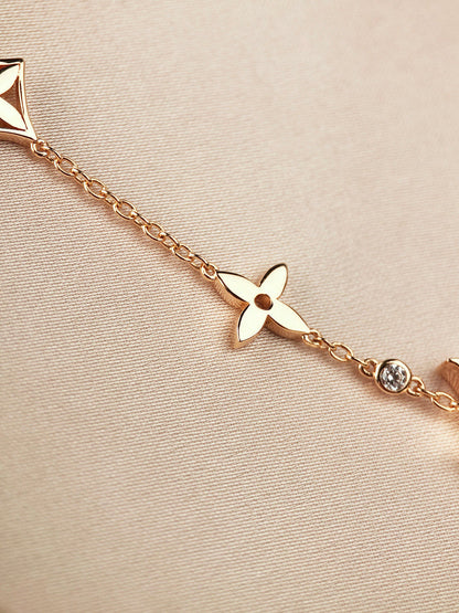 ¡®Lume Jewels¡¯STAR AND SUN 7 MOTIFS GOLD BRACELET