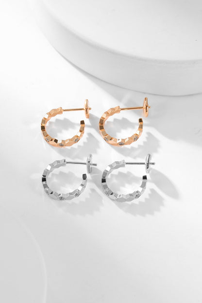 ¡®Lume Jewels¡¯BEE LOVE DIAMOND HOOP EARRINGS