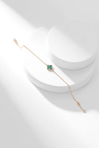 ¡®Lume Jewels¡¯CLOVER BRACELET MALACHITE 1 MOTIF