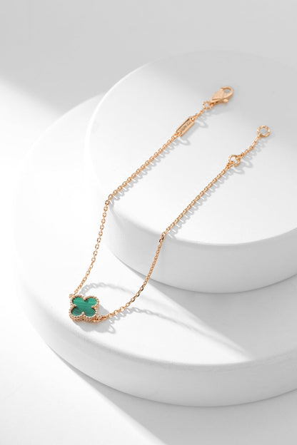 ¡®Lume Jewels¡¯CLOVER BRACELET MALACHITE 1 MOTIF