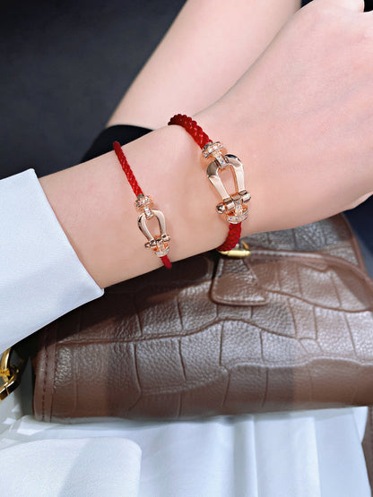 ¡®Lume Jewels¡¯FORCE 10 HALF DIAMOND PINK GOLD RED CORDERI LARGE AND MEDIUM MODEL