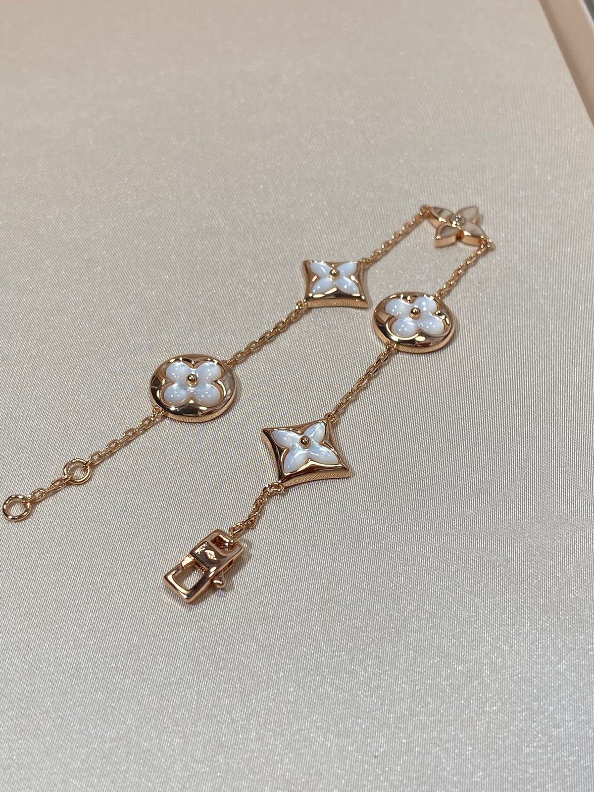 ¡®Lume Jewels¡¯STAR AND SUN 5 MOTIF MOP PINK GOLD BRACELET