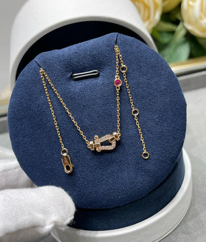 ¡®Lume Jewels¡¯FORCE 10 DIAMOND PINK GOLD NECKLACE