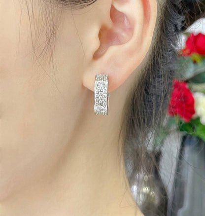 ¡®Lume Jewels¡¯LOVE 5.5MM DIAMOND PAVED EARRINGS