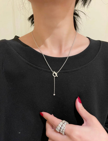 ¡®Lume Jewels¡¯FINESSE SILVER DIAMOND NECKLACE