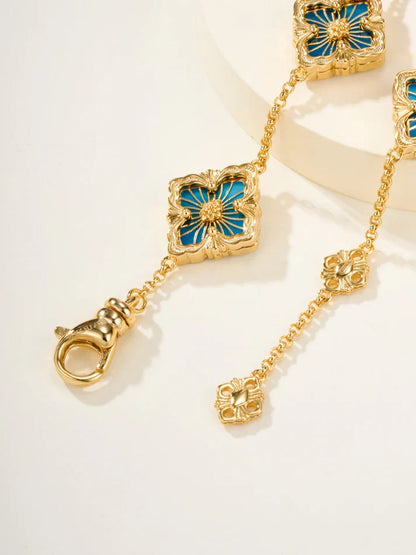 [Lume Jewels]B.C.L ENAMELED Five-Flower Bracelet£¨Various Colors)