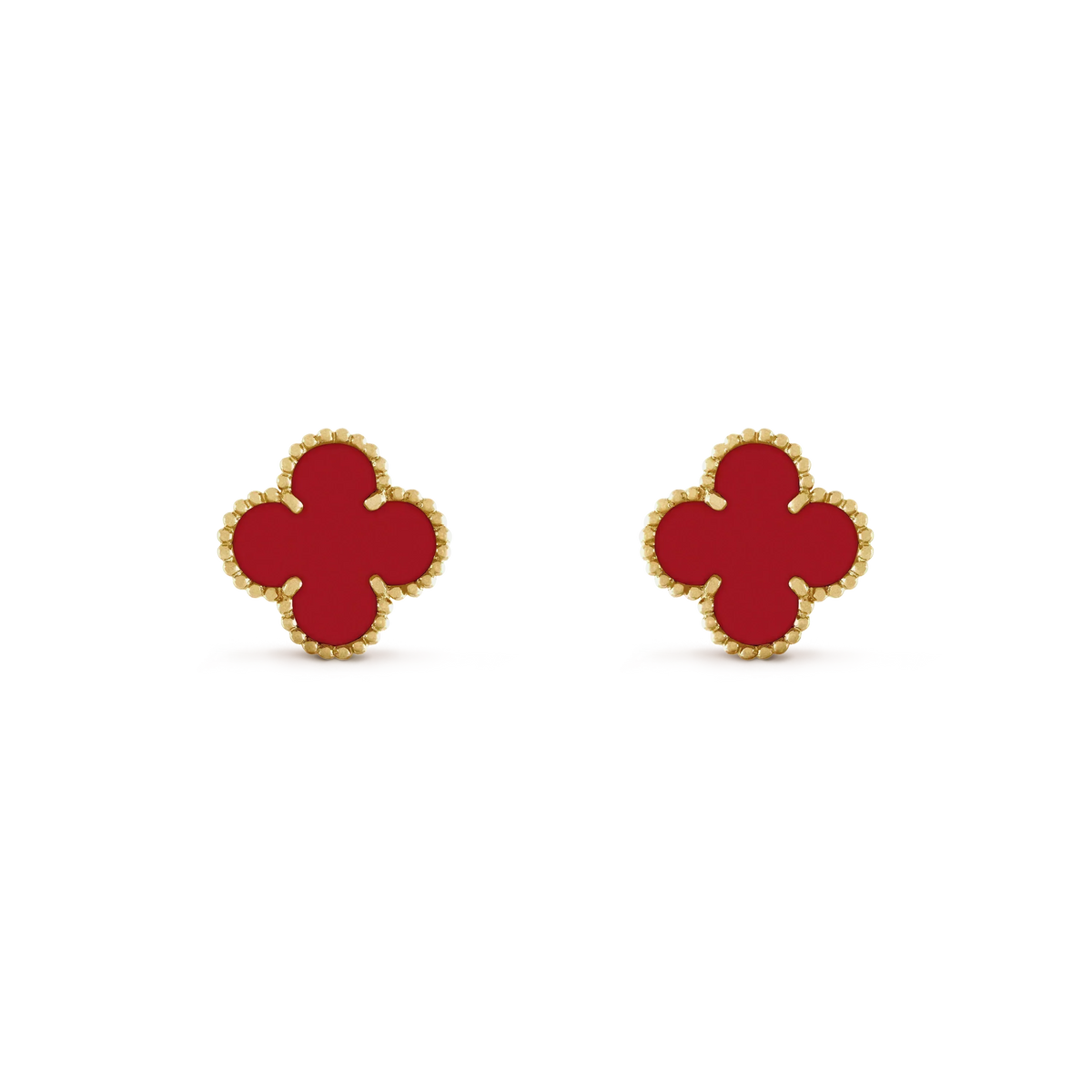 ¡®Lume Jewels¡¯CLOVER MINI 9.5MM CARNELIAN EARRINGS