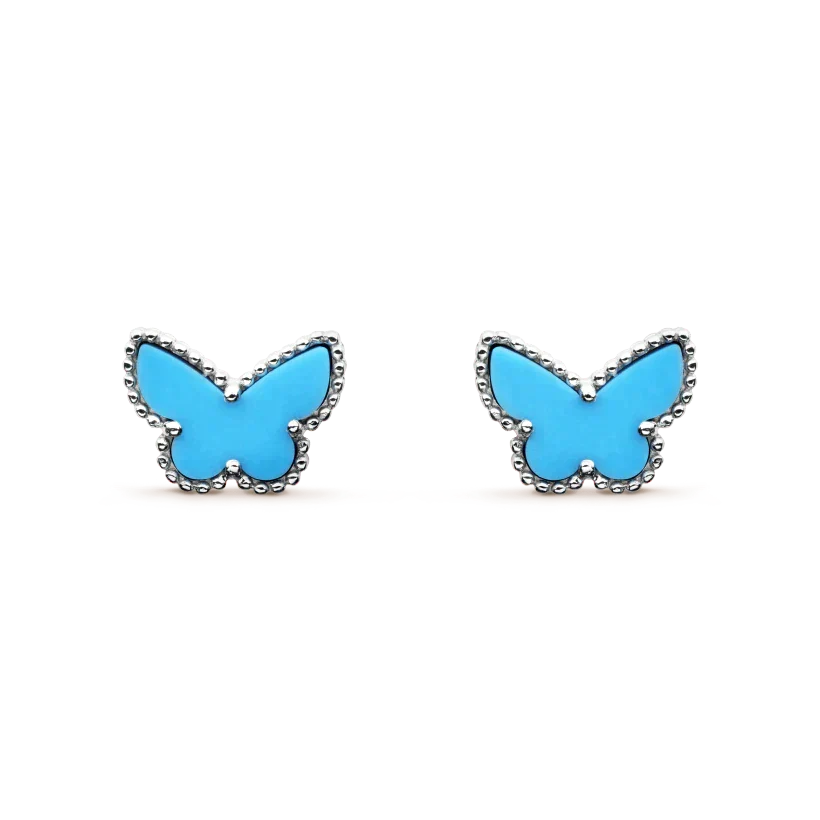 ¡®Lume Jewels¡¯BUTTERFLY TURQUOISE EARRINGS SILVER