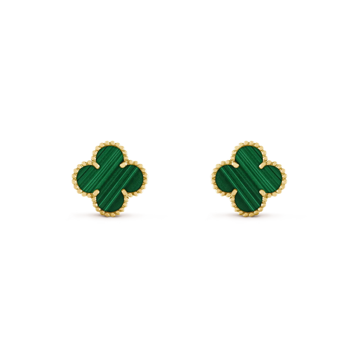 ¡®Lume Jewels¡¯CLOVER MEDIUM 1 MOTIFS MALACHITE  EARRINGS