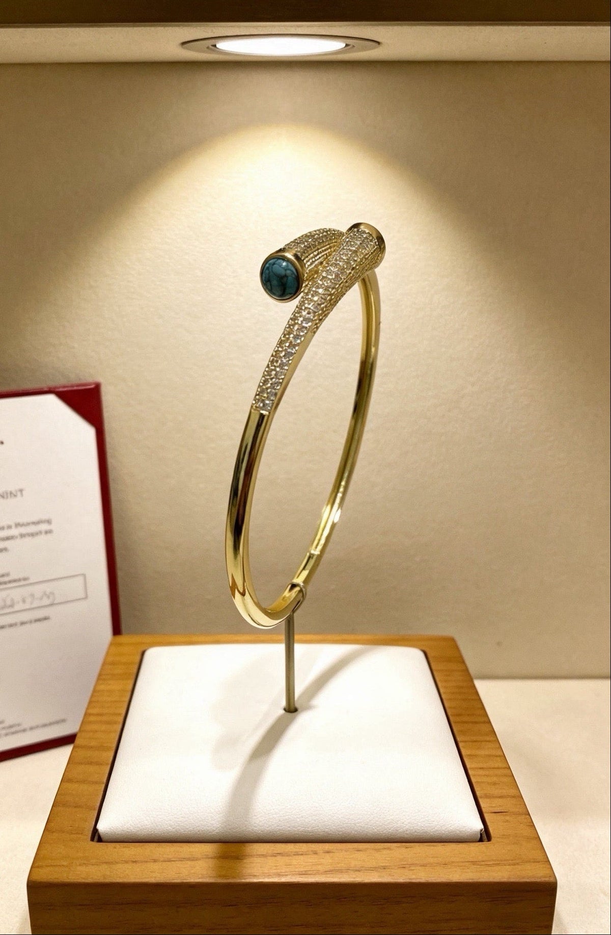 [Lume Jewels] Partially Set Diamond Bangle