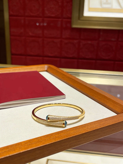 [Lume Jewels] Partially Set Diamond Bangle