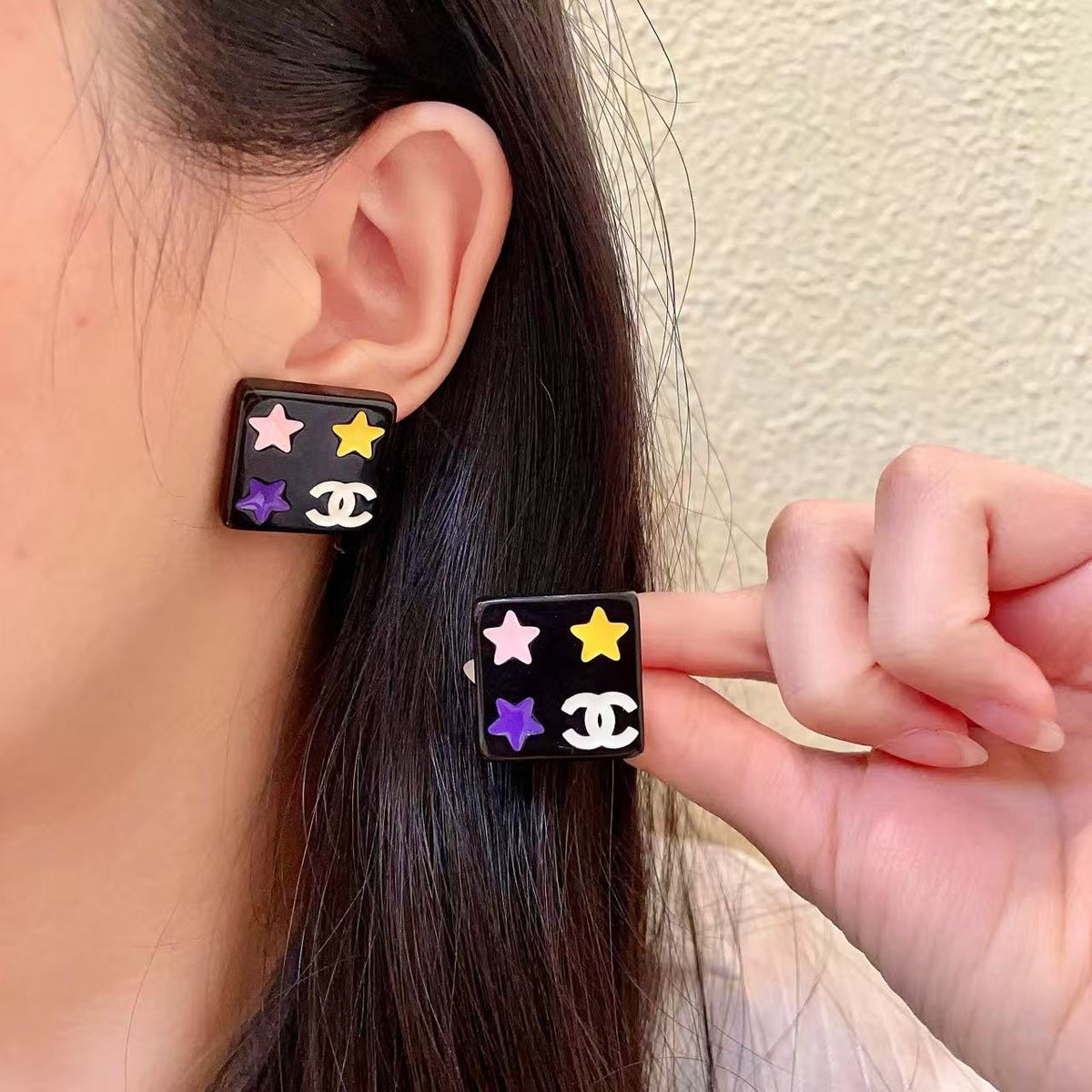 [Lume Jewels]Square Stud Earrings