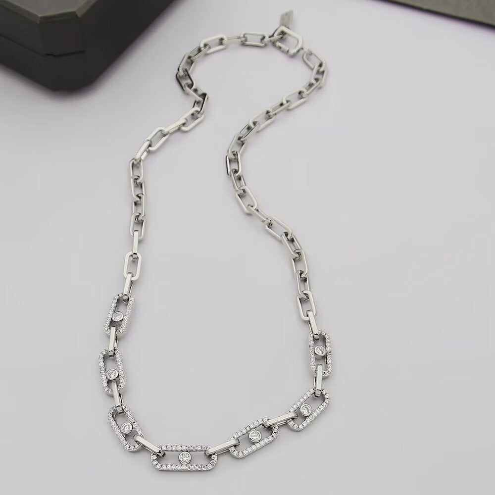[Lume Jewels]Move Link Pave Diamond Necklace
