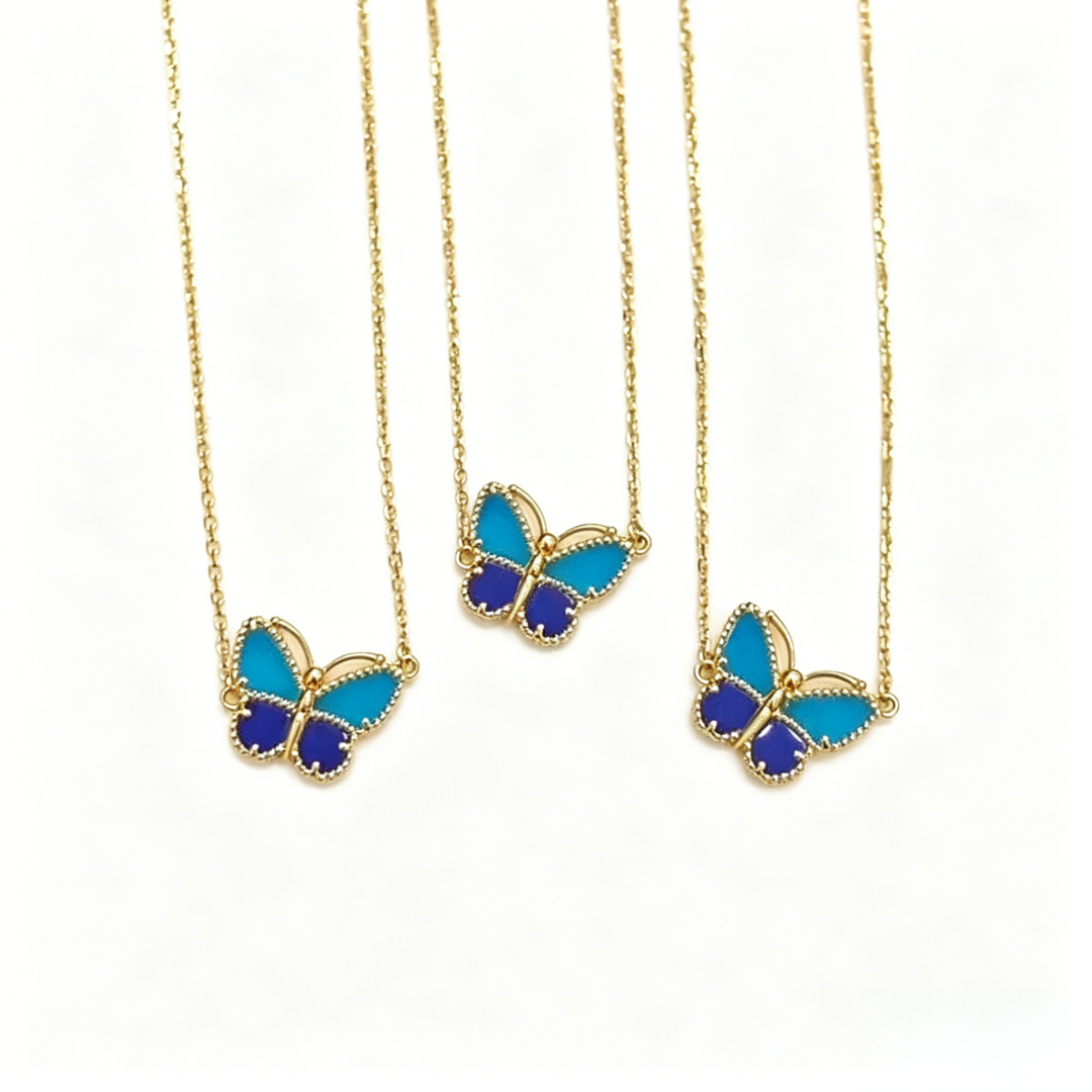 [Lume Jewels] 2026 NEW LUCKY BUTTERFLY 1 MOTIFS NECKLACE