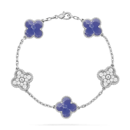 [Lume Jewels]New CLOVER 5 MOTIF BLUE VEINS BRACELET COLLECTION