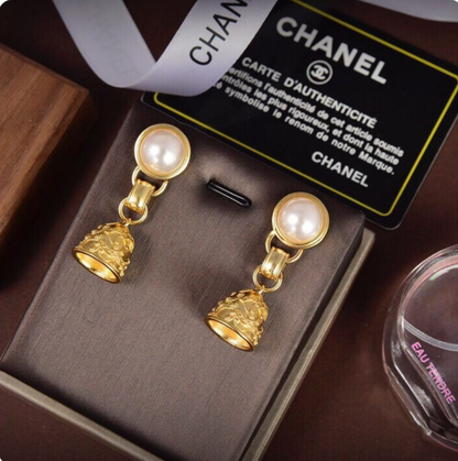 [Lume Jewels]Golden Chanel stud earrings