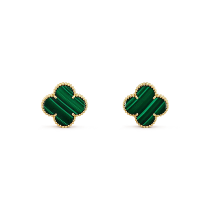 ¡®Lume Jewels¡¯CLOVER MINI 9.5MM MALACHITE  EARRINGS