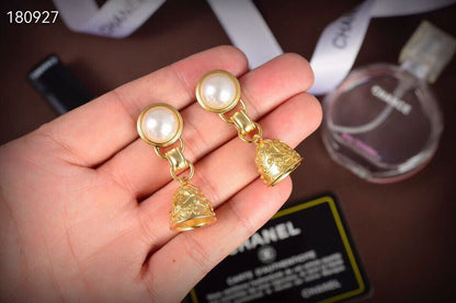 [Lume Jewels]Golden Chanel stud earrings