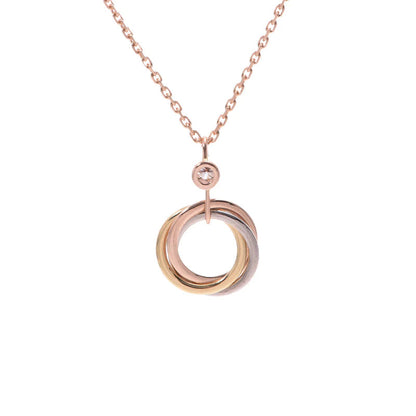 ¡®Lume Jewels¡¯TRINITY SILVER GOLD PINK GOLD NECKLACE