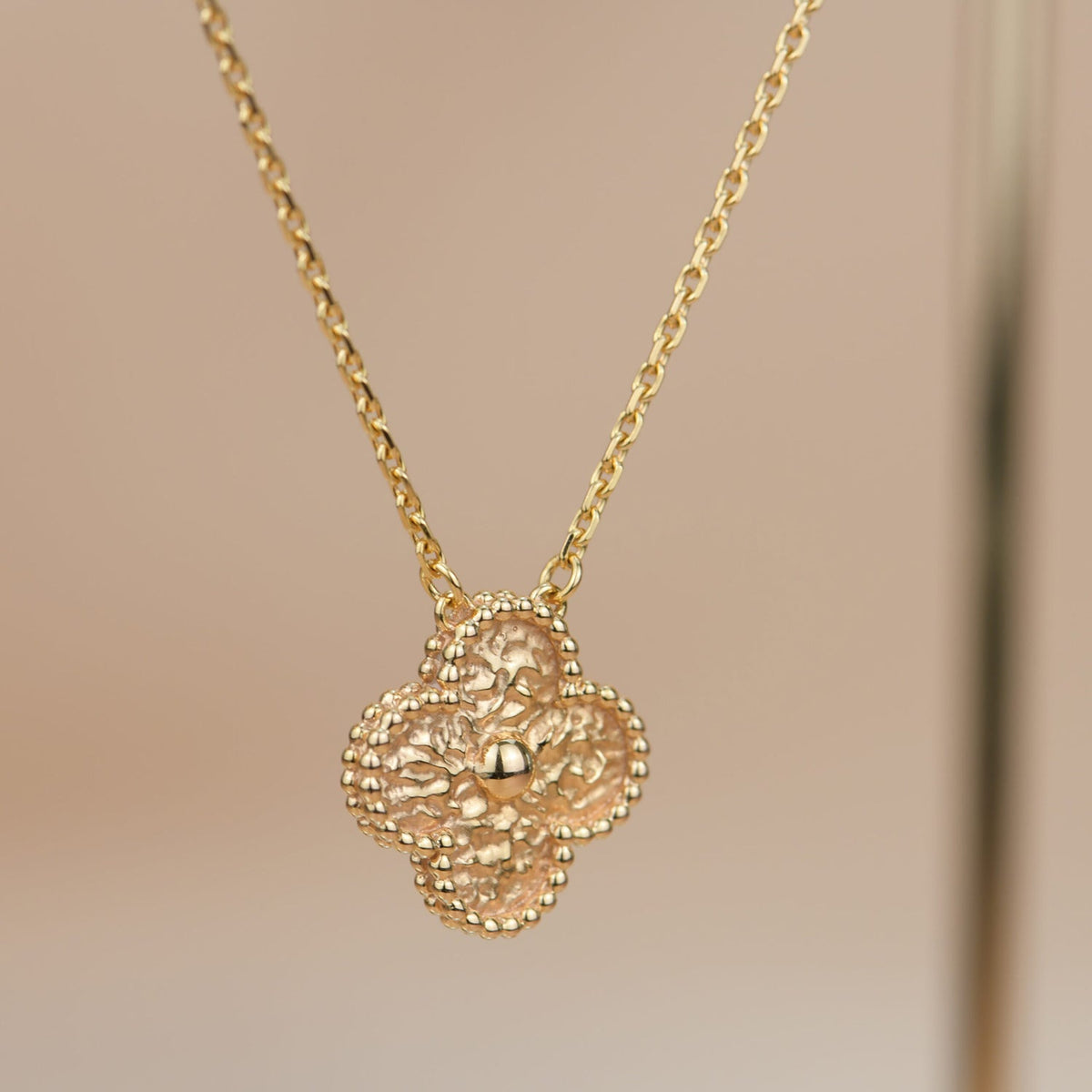 ¡®Lume Jewels¡¯CLOVER 15MM  BRONZING NECKLACE