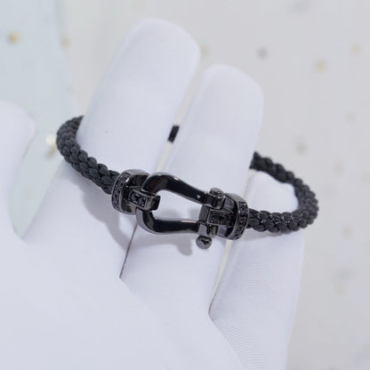 ¡®Lume Jewels¡¯FORCE LARGE SERIES HORSESHOE BLACK SAMURAI BRACELET