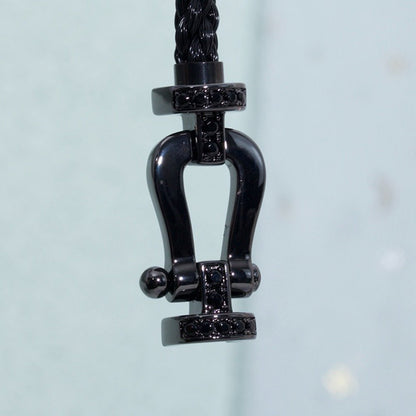 ¡®Lume Jewels¡¯FORCE LARGE SERIES HORSESHOE BLACK SAMURAI BRACELET