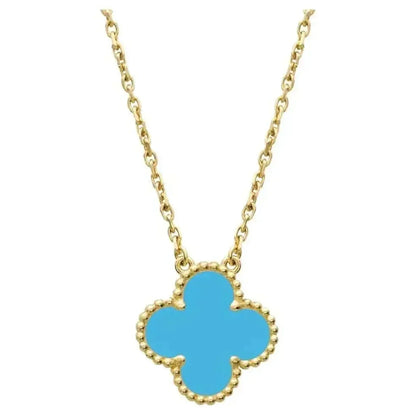 ¡®Lume Jewels¡¯CLOVER 15MM VINTAGE TURQUOISE NECKLACE