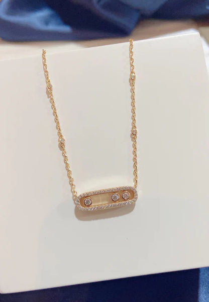 [Lume Jewels] MK MOVE FULL DIAMOND NECKLACE