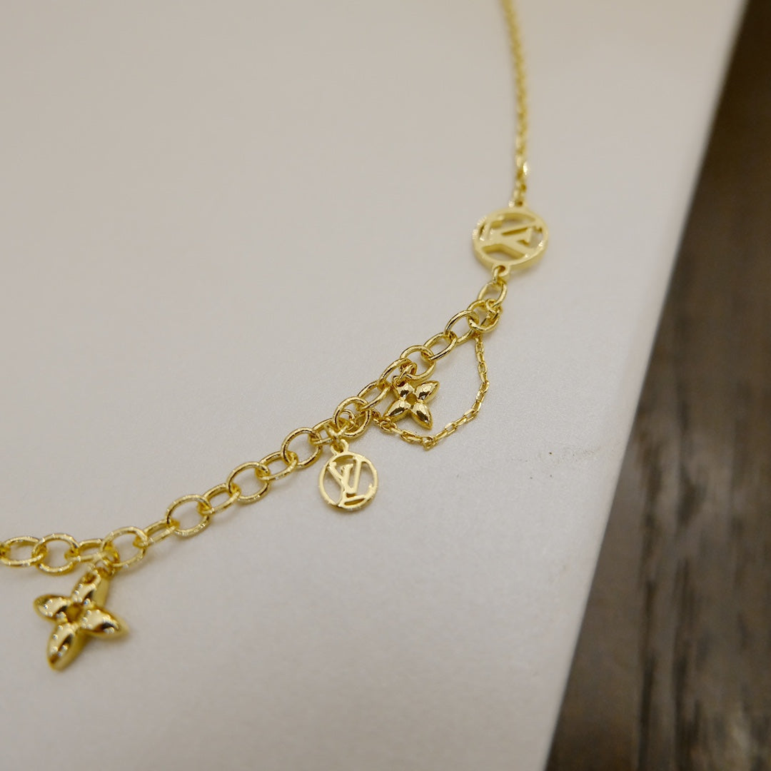 ¡®Lume Jewels¡¯BLOOMING SUPPLE NECKLACE BRASS