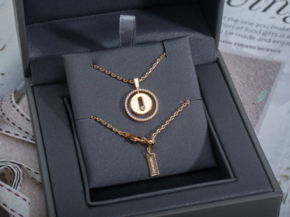 [Lume Jewels]LUCKY MOVE PM NECKLACE PINK GOLD DIAMOND