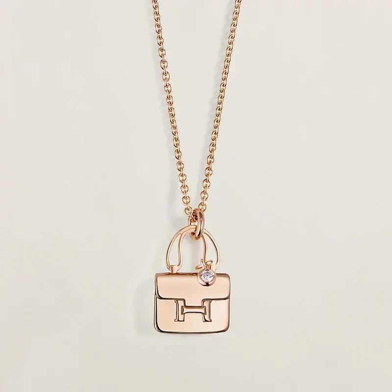 ¡®Lume Jewels¡¯AMULETTE PEDANT ROSE GOLD NECKLACE