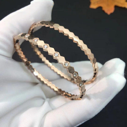 ¡®Lume Jewels¡¯BEE LOVE PINK GOLD DIAMOND BRACELET