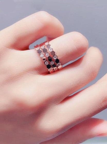 ¡®Lume Jewels¡¯BEE LOVE RING PINK GOLD DIAMOND